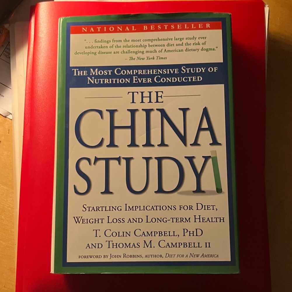 3 for $15 ITEM 

Harper The China Study Book - Red and Blue Cover
